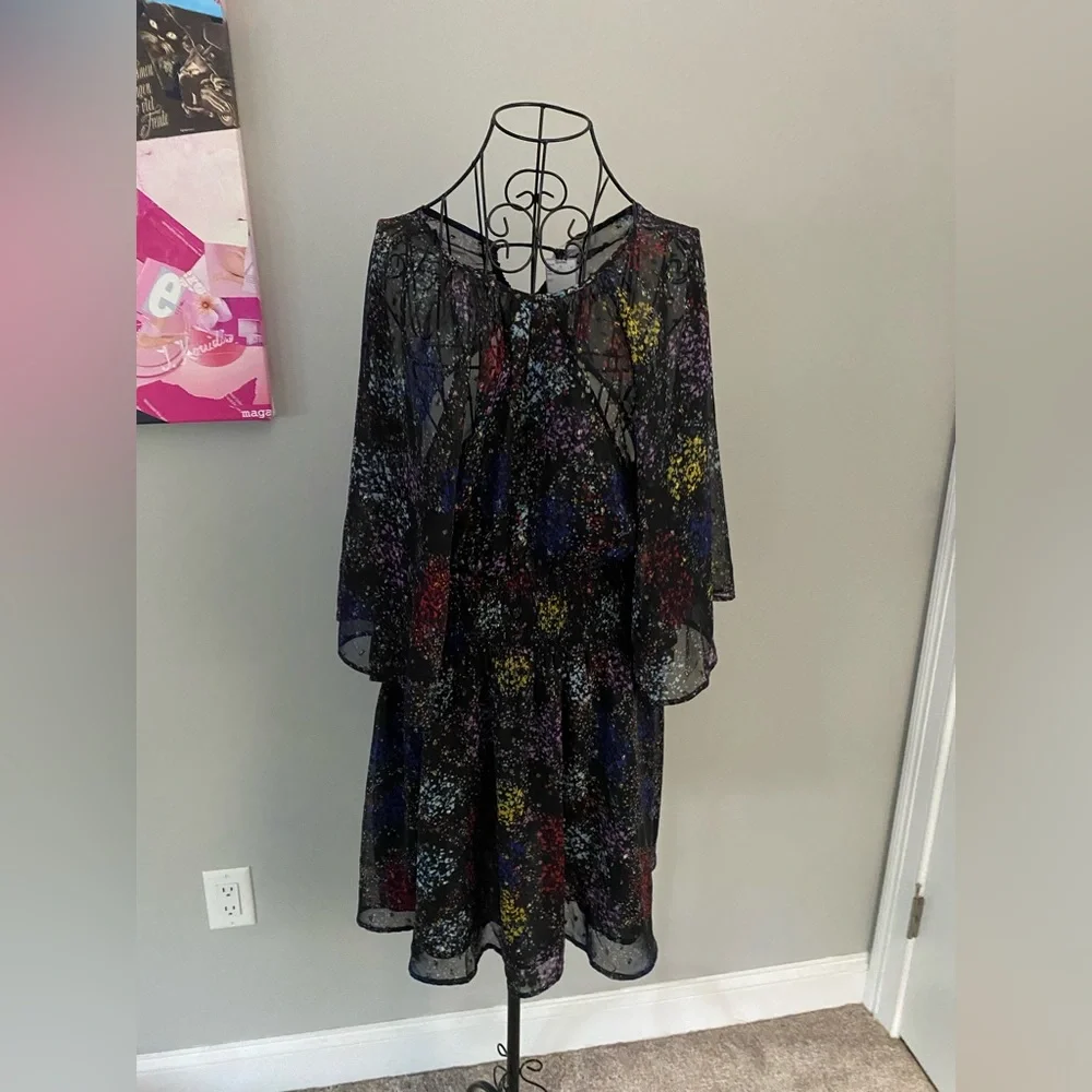 Free People! Anna Mini Chiffon Dress NWT! - Picture 7 of 10